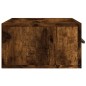 vidaXL Mesita de noche de pared color roble ahumado 35x35x20 cm vidaXL Mesita de noche de pared color roble ahumado 35x35x20 cm