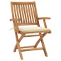 vidaXL Sillas de jardín 2 unidades con cojines crema madera de teca vidaXL Sillas de jardín 2 unidades con cojines crema madera de teca