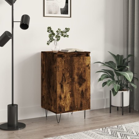 vidaXL Aparador madera de ingeniería roble ahumado 40x35x70 cm
