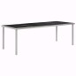 vidaXL Mesa de jardín de jardín de acero negra 220x90x74,5 cm vidaXL Mesa de jardín de jardín de acero negra 220x90x74,5 cm