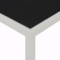 vidaXL Mesa de jardín de jardín de acero negra 220x90x74,5 cm vidaXL Mesa de jardín de jardín de acero negra 220x90x74,5 cm
