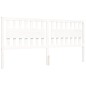 vidaXL Estructura de cama con cabecero madera maciza blanco 200x200 cm vidaXL Estructura de cama con cabecero madera maciza blanco 200x200 cm