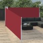 vidaXL Toldo lateral retráctil rojo 120x1000 cm vidaXL Toldo lateral retráctil rojo 120x1000 cm