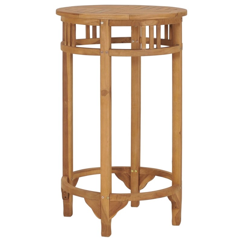 vidaXL Mesa alta de bar de madera maciza de teca Ø 60 cm vidaXL Mesa alta de bar de madera maciza de teca Ø 60 cm