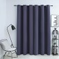 vidaXL Cortina opaca con anillas de metal gris antracita 290x245 cm vidaXL Cortina opaca con anillas de metal gris antracita 290x245 cm