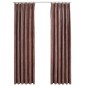 vidaXL Cortinas opacas ganchos 2 pzas terciopelo rosa viejo 140x175 cm vidaXL Cortinas opacas ganchos 2 pzas terciopelo rosa viejo 140x175 cm