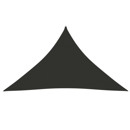 vidaXL Toldo de vela triangular tela Oxford gris antracita 3x3x4,24 m