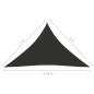 vidaXL Toldo de vela triangular tela Oxford gris antracita 3x3x4,24 m