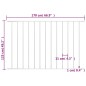vidaXL Panel de valla con acero recubrimiento polvo blanco 1,7x1,25m vidaXL Panel de valla con acero recubrimiento polvo blanco 1,7x1,25m