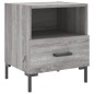vidaXL Mesita de noche madera de ingeniería gris Sonoma 40x35x47,5 cm vidaXL Mesita de noche madera de ingeniería gris Sonoma 40x35x47,5 cm