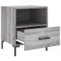 vidaXL Mesita de noche madera de ingeniería gris Sonoma 40x35x47,5 cm vidaXL Mesita de noche madera de ingeniería gris Sonoma 40x35x47,5 cm