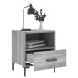 vidaXL Mesita de noche madera de ingeniería gris Sonoma 40x35x47,5 cm vidaXL Mesita de noche madera de ingeniería gris Sonoma 40x35x47,5 cm