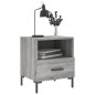 vidaXL Mesita de noche madera de ingeniería gris Sonoma 40x35x47,5 cm vidaXL Mesita de noche madera de ingeniería gris Sonoma 40x35x47,5 cm