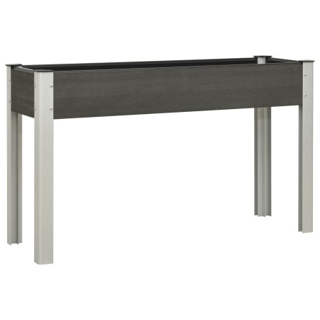 vidaXL Mesa de cultivo para jardín WPC gris 125x40x75 cm