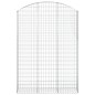 vidaXL Cesta gaviones forma arco hierro galvanizado 150x30x200/220 cm vidaXL Cesta gaviones forma arco hierro galvanizado 150x30x200/220 cm
