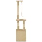 vidaXL Rascador para gatos con poste rascador de sisal 109 cm beige