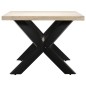 vidaXL Mesa de comedor madera maciza de mango blanco 200x100x75 cm vidaXL Mesa de comedor madera maciza de mango blanco 200x100x75 cm