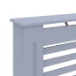vidaXL Cubierta para radiador MDF gris antracita 112x19x81,5 cm vidaXL Cubierta para radiador MDF gris antracita 112x19x81,5 cm