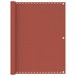 vidaXL Toldo para balcón HDPE terracota 120x400 cm 
