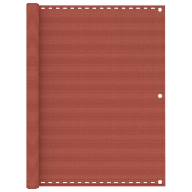 vidaXL Toldo para balcón HDPE terracota 120x400 cm vidaXL Toldo para balcón HDPE terracota 120x400 cm