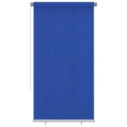 vidaXL Persiana enrollable de jardín HDPE azul 120x230 cm