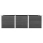 vidaXL Arriate de jardín WPC gris 300x50x91 cm 