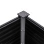 vidaXL Arriate de jardín WPC gris 300x50x91 cm 