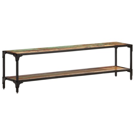 vidaXL Mueble de TV 150x30x40 cm madera maciza reciclada 