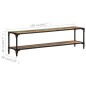 vidaXL Mueble de TV 150x30x40 cm madera maciza reciclada 