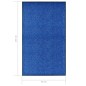 vidaXL Felpudo lavable azul 90x150 cm vidaXL Felpudo lavable azul 90x150 cm