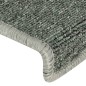 vidaXL Alfombras de peldaños de escalera 15 uds verde 65x21x4 cm vidaXL Alfombras de peldaños de escalera 15 uds verde 65x21x4 cm