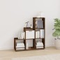 vidaXL Estantería forma de escalera madera contrachapada roble ahumado vidaXL Estantería forma de escalera madera contrachapada roble ahumado