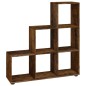 vidaXL Estantería forma de escalera madera contrachapada roble ahumado vidaXL Estantería forma de escalera madera contrachapada roble ahumado