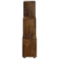 vidaXL Estantería forma de escalera madera contrachapada roble ahumado vidaXL Estantería forma de escalera madera contrachapada roble ahumado