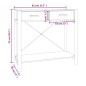 vidaXL Mesa consola de madera contrachapada 82x38x75 cm vidaXL Mesa consola de madera contrachapada 82x38x75 cm