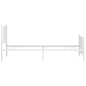 vidaXL Estructura cama metal con cabecero y pie cama blanca 107x203 cm vidaXL Estructura cama metal con cabecero y pie cama blanca 107x203 cm