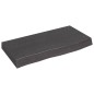 vidaXL Estante pared madera roble tratada marrón oscuro 60x30x(2-6) cm vidaXL Estante pared madera roble tratada marrón oscuro 60x30x(2-6) cm