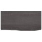 vidaXL Estante pared madera roble tratada marrón oscuro 60x30x(2-6) cm vidaXL Estante pared madera roble tratada marrón oscuro 60x30x(2-6) cm