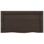 vidaXL Estante pared madera roble tratada marrón oscuro 60x30x(2-6) cm vidaXL Estante pared madera roble tratada marrón oscuro 60x30x(2-6) cm