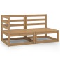vidaXL Muebles de jardín 2 piezas marrón miel madera maciza de pino vidaXL Muebles de jardín 2 piezas marrón miel madera maciza de pino