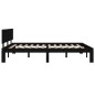 vidaXL Estructura de cama de madera maciza de pino negro 140x190 cm vidaXL Estructura de cama de madera maciza de pino negro 140x190 cm