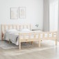 vidaXL Estructura de cama madera maciza 150x200 cm vidaXL Estructura de cama madera maciza 150x200 cm