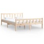 vidaXL Estructura de cama madera maciza 150x200 cm vidaXL Estructura de cama madera maciza 150x200 cm