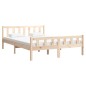 vidaXL Estructura de cama madera maciza 150x200 cm vidaXL Estructura de cama madera maciza 150x200 cm