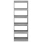 vidaXL Estantería/divisor madera ingeniería gris hormigón 60x30x166 cm vidaXL Estantería/divisor madera ingeniería gris hormigón 60x30x166 cm