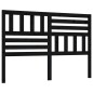 vidaXL Cabecero de cama madera maciza de pino negro 156x4x100 cm