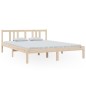 vidaXL Estructura de cama madera maciza 150x200 cm vidaXL Estructura de cama madera maciza 150x200 cm