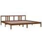 vidaXL Estructura de cama madera maciza marrón miel 200x200 cm