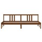 vidaXL Estructura de cama madera maciza marrón miel 200x200 cm
