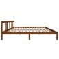 vidaXL Estructura de cama madera maciza marrón miel 200x200 cm